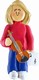 Female Musician Violin Ornament - Blonde